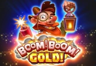 An energetic and golden-themed image of the 'Boom Boom Gold' game, conveying the excitement and potential for lucrative wins.