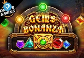 A colorful and alluring image of the 'Gems Bonanza' game, emphasizing the dazzling gemstone symbols and the promise of generous rewards.